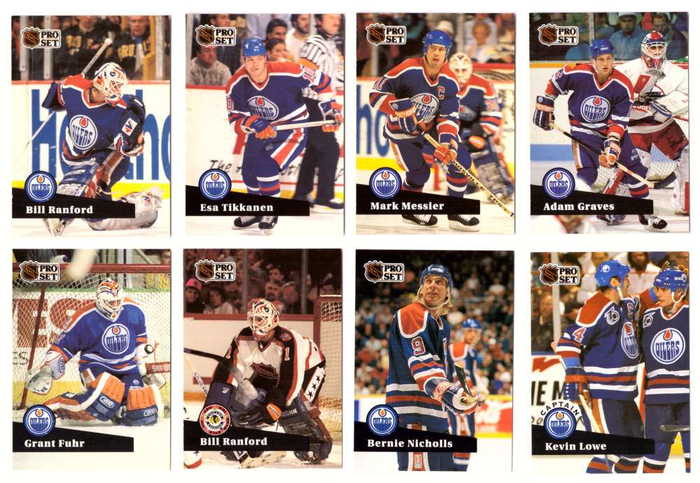 1991-92 Pro Set Hockey Team Set - Edmonton Oilers