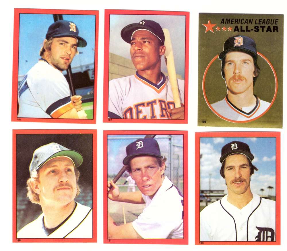 1982 Topps Stickers - DETROIT TIGERS Team Set