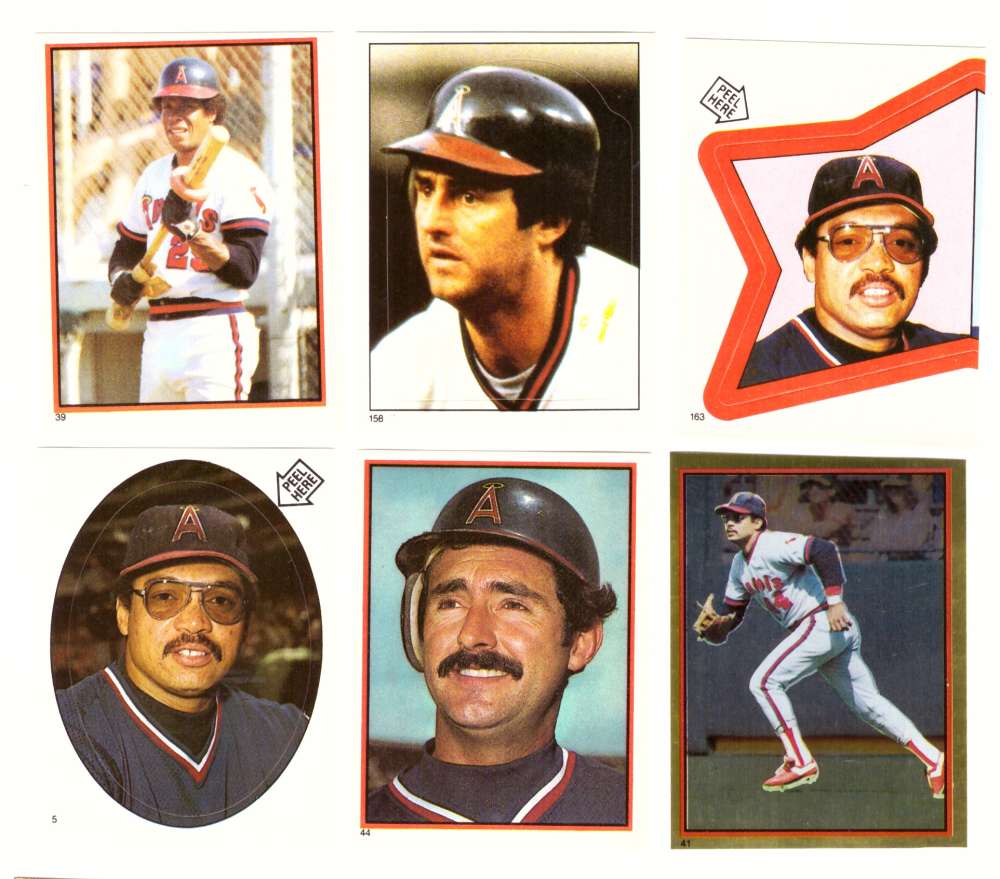 1983 Topps Stickers - CALIFORNIA ANGELS Team set 