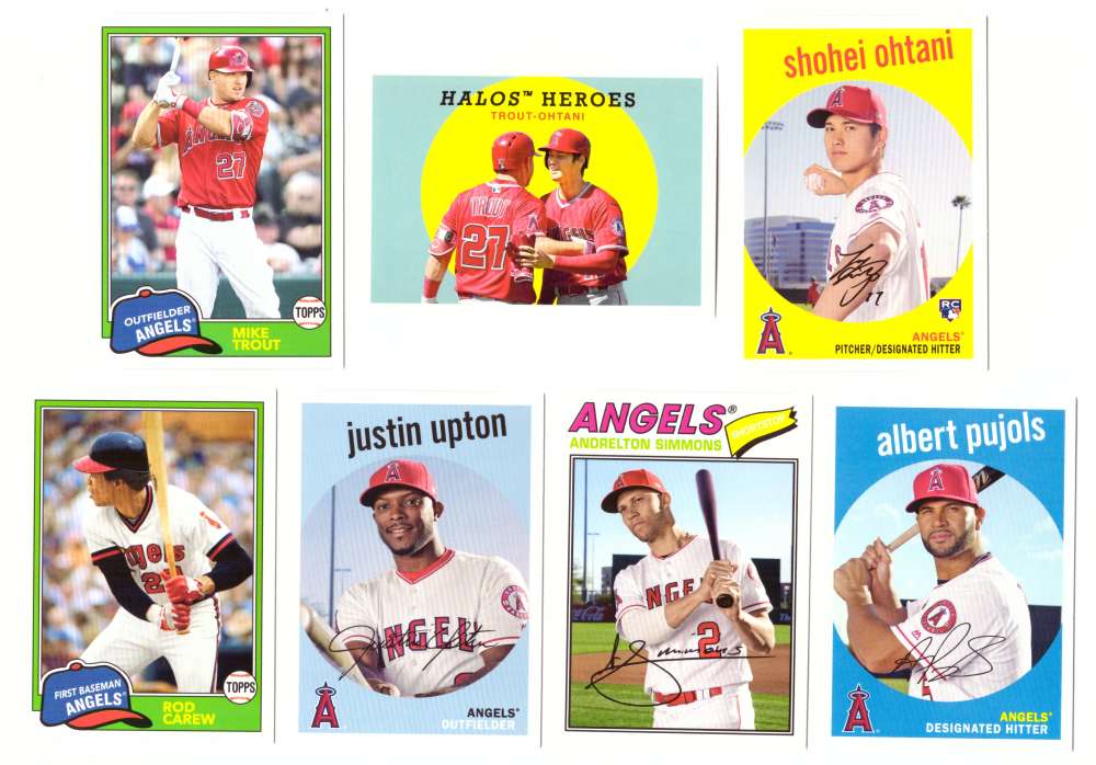 2018 Topps Archives (1-320) - LOS ANGELES ANGELS  w/ Shohei Ohtani RC