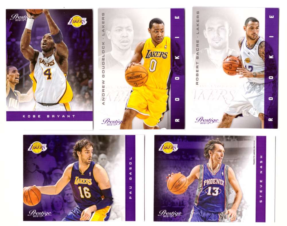 2012-13 Prestige (Panini) 1-250 Basketball Team Set - Los Angeles Lakers