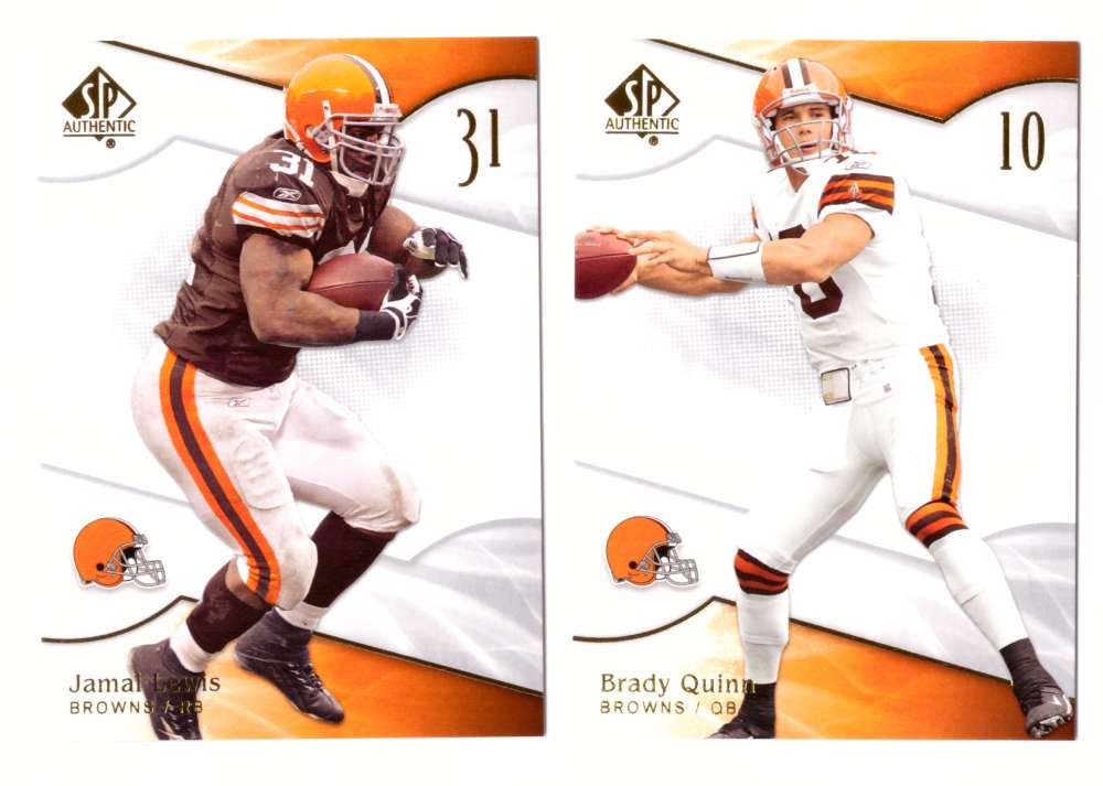 2009 SP Authentic Football (Base 1-100) - CLEVELAND BROWNS