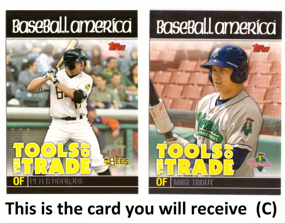 2010 Topps Pro Debut Tools of the Trade - LOS ANGELES ANGELS Team Set w/ MIKE TROUT (C)