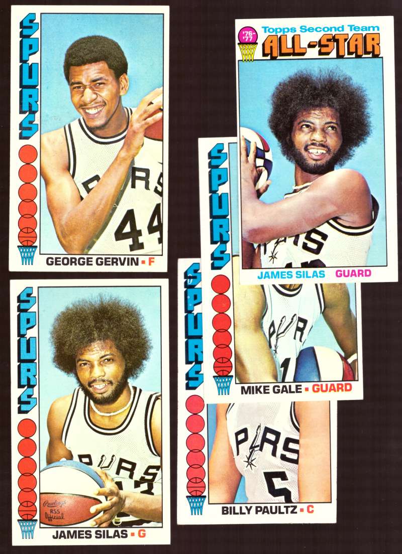 1976-77 Topps Basketball Team Set (B) - San Antonio Spurs