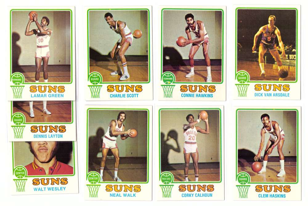 1973-74 Topps Basketball Team Set - Phoenix Suns