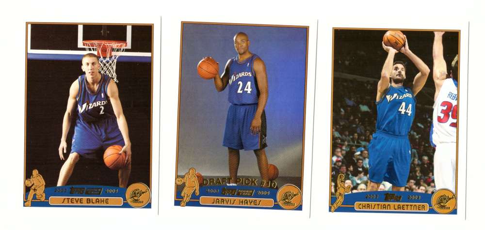 2003-04 Topps Collection (1-265) Basketball Team Set - Washington Wizards