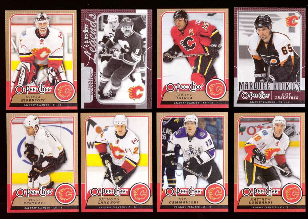 2008-09 O-Pee-Chee (1-600) Hockey Team Set - Calgary Flames